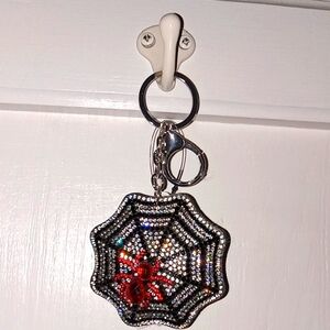 Sparkling Spider Web Halloween Keychain 🕷🕷🕸🕸